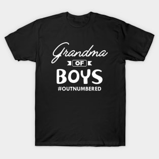 Grandma of boys #outnumbered T-Shirt